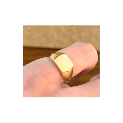 Anillo Sello Oro Mujer Small Square