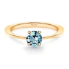 Anillo Solitario Brillante Azul Isabella 0.40Ct