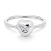 Anillo Solitario Corazón 0.08