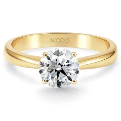 Anillo Solitario diamante 0,10 a 0,70 quilates Frida Oro Amarillo