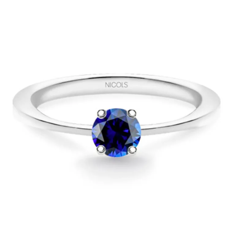 Anillo Solitario Zafiro Isabella 0.20Ct