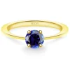 Anillo Solitario Zafiro Isabella 0.50Ct Oro Amarillo