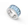 Anillo Topacio Azul Flúor
