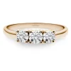 Anillo Trilogy 0.80 Diamante Oro Rosa