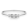 Anillo Trilogy Diamantes 0.41 Ct Oro Amarillo