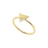 Anillo Triángulo Diamante Oro Amarillo Always