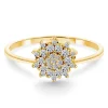 Anillo Vintage Oro Y Diamantes Snow Flower
