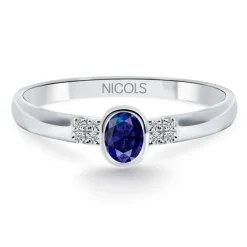 Anillo Zafiro Aniversario Diamond Color