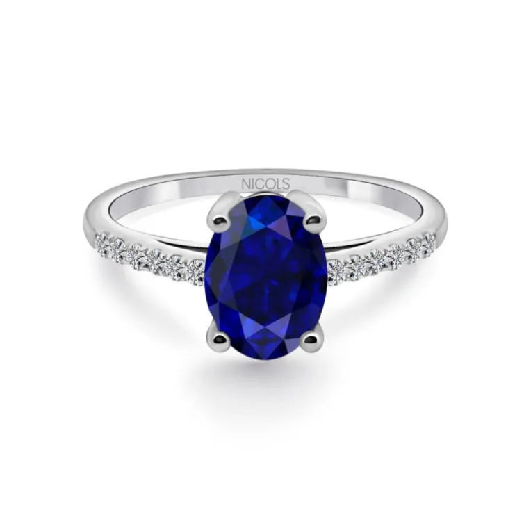 Anillo Zafiro Azul Lola 1.50Ct