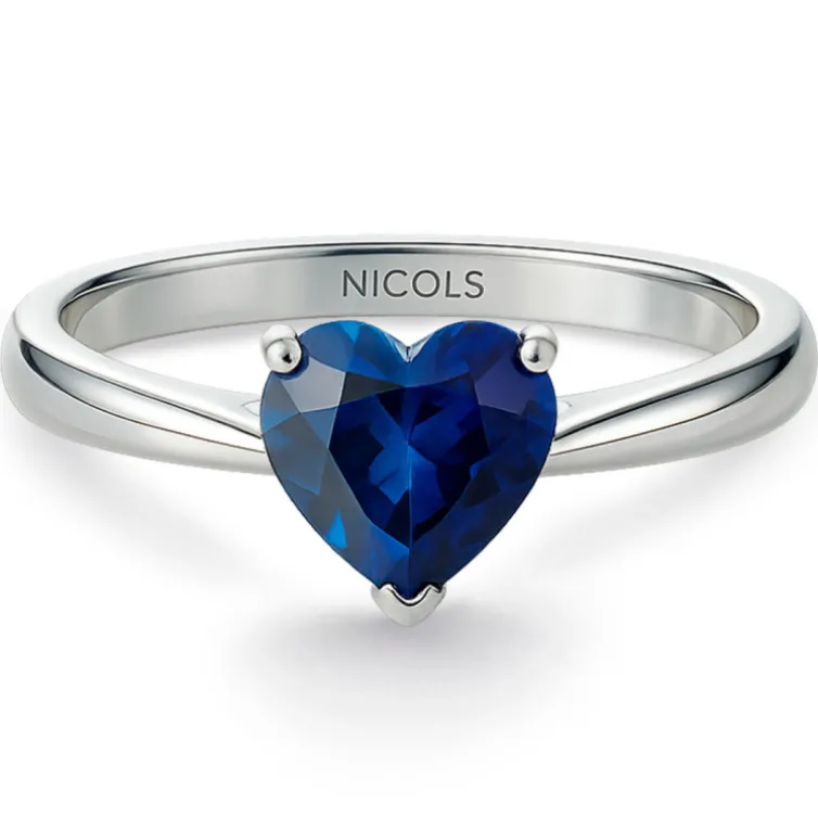 Anillo Zafiro Corazón SANGRE AZUL 0.80ct
