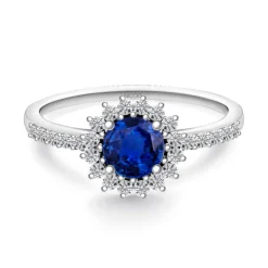 Anillo Zafiro Margarita 0.60