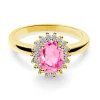 Anillo Zafiro Rosa Dalia 0.90
