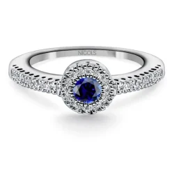 Anillo Zafiro y Diamantes Diamond Colour
