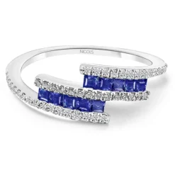 Anillo Zafiros y Diamantes Amelia 0.35