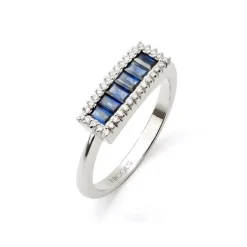 Anillo Zafiros y Diamantes Colour Line