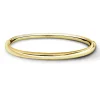 Brazalete de Oro Amarillo 18K Tubo Redondo 4mm