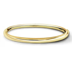 Brazalete de Oro Amarillo 18K Tubo Redondo 4mm