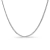 Cadena 60 cm Oro blanco 18K 1.7mm Maciza Barbada