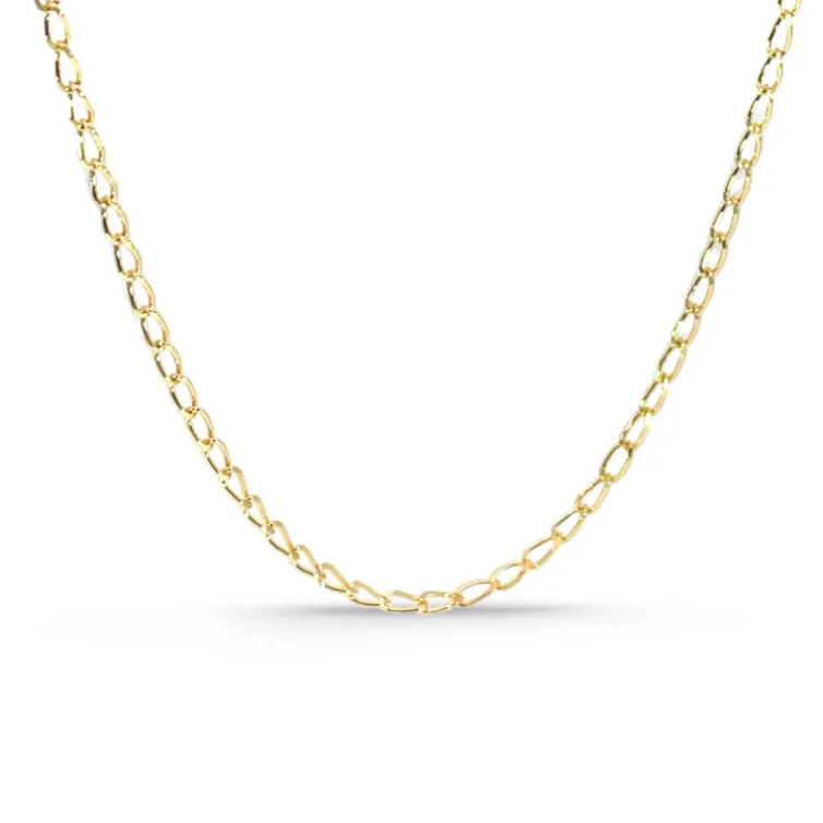 Cadena 45cm Bilbao Oro 18K 1.6mm