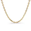 Cadena 70cm Oro Forzada 18k Oval Lapidada 2.8mm