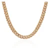 Cadena Cubana 50cm Oro Rosa Maciza 18K