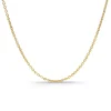 Cadena forzada 1.3mm oro 18K 40cm