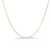 Cadena Oro Barbada 18k 60cm 0.8mm