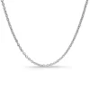 Cadena Oro Blanco Forzada 1.7mm 18K 45cm