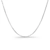 Cadena Oro Blanco 0.9mm Forzada Oval Lapidada Oro 18K 40cm