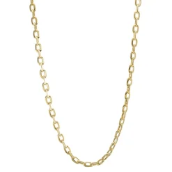 Cadena Oro 18K Eslabon Bisel 60Cm