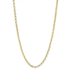 Cadena Oro 18K Eslabon Forsado Oval