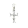 Colgante Cruz Diamantes Baguettes 7X10Mm