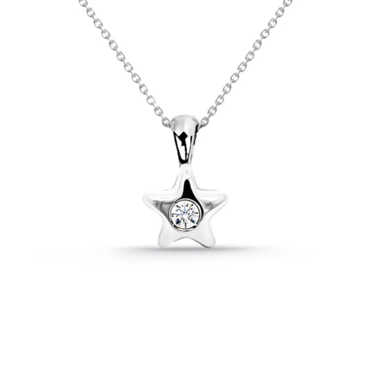 Colgante Diamante Estrella 0.08Ct