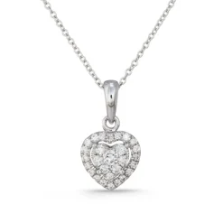 Colgante Diamantes Rosetón Heart