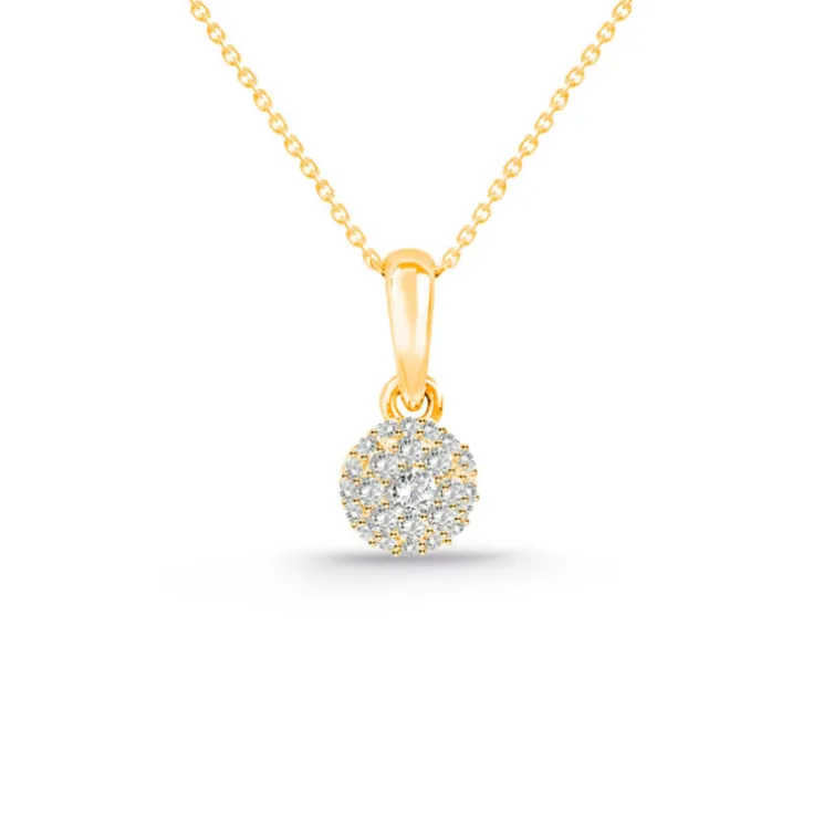 Colgante Diamantes Style 0.10 Oro Rosa