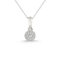 Colgante Diamantes Style 0.10 Oro Blanco