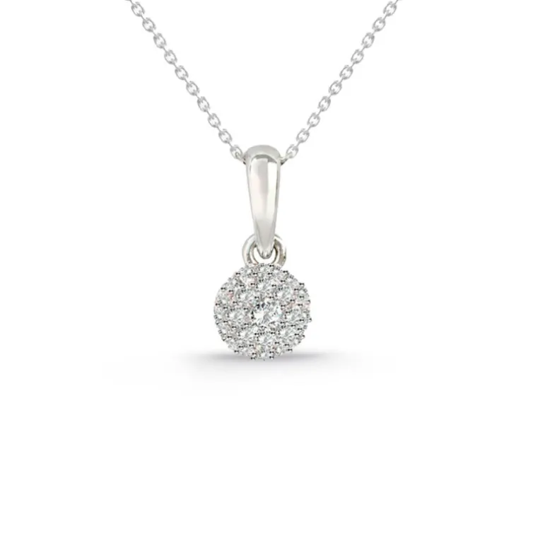 Colgante Diamantes Style 0.10 Oro Blanco