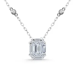 Colgante Diamantes Talla Esmeralda Vrait 0,95 Ct