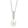 Colgante Diamantes Y Perla Pearls Lady