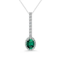 Colgante Esmeralda y Diamantes Dalia Sunset 1,00ct
