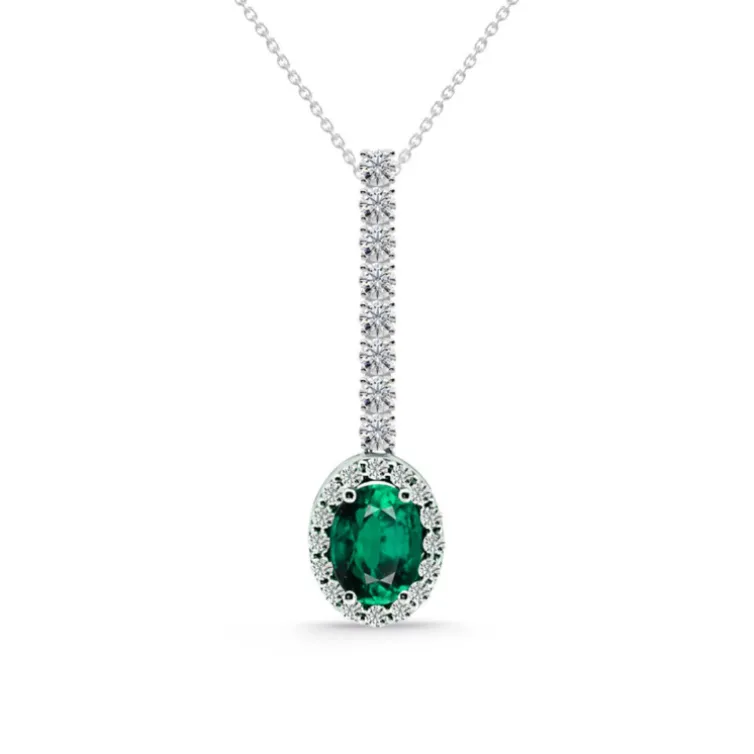 Colgante Esmeralda y Diamantes Dalia Sunset 1,00ct