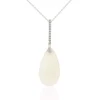 Colgante Jade Blanco Oro Y Diamantes Serenity