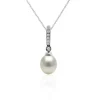 Colgante Perla y Diamantes Novia Serenidad 0.14