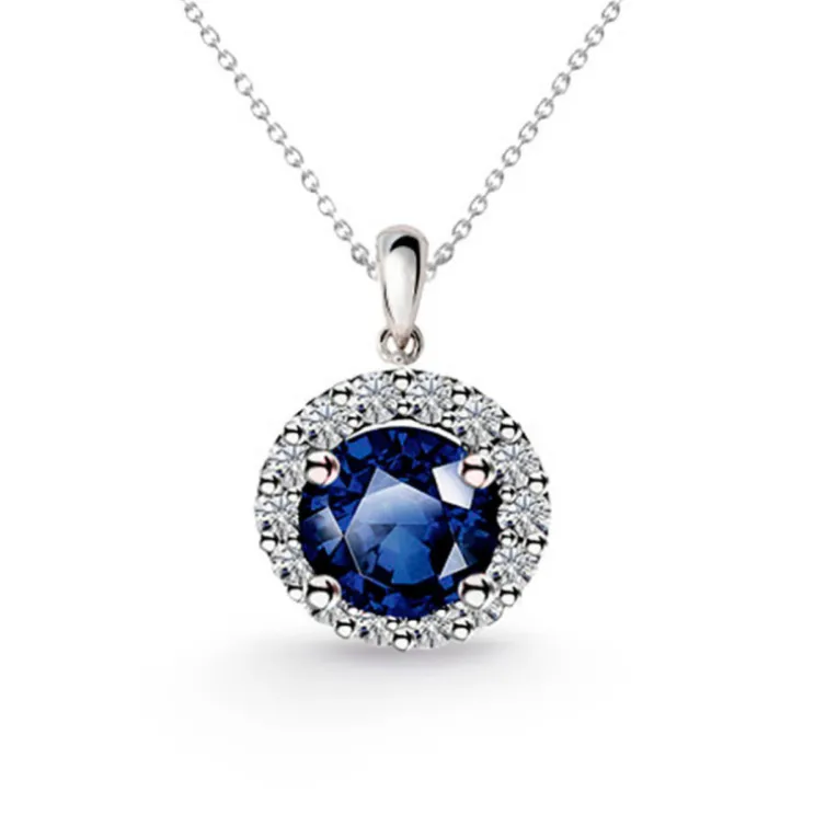 Colgante Zafiro Clavel 0.60