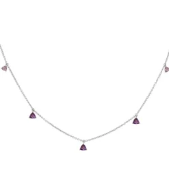 Collar Colgantes Piedras Amatista Trillon
