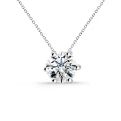 Collar Diamante Alexia 0.10-0.50Ct Solitario Oro Blanco