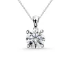 Collar Diamante Jackie 0.10-0.50Ct Solitario Oro Blanco