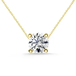 Collar Diamante Katherine 0.10-0.50Ct Solitario Oro Amarillo