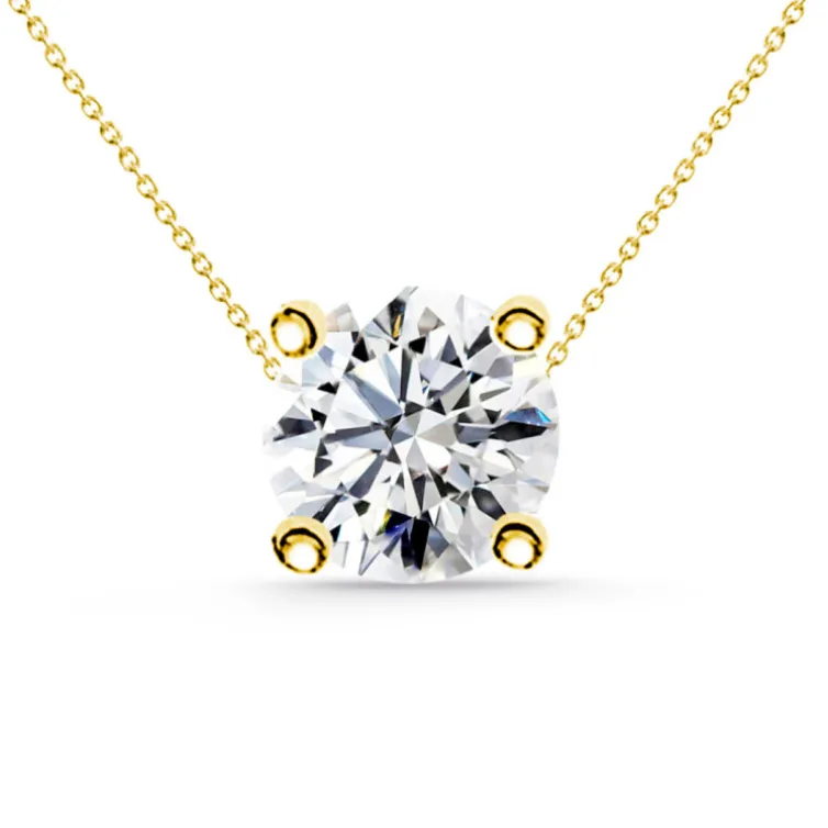 Collar Diamante Katherine 0.55-1.00Ct Solitario Oro Amarillo