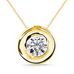 Collar Diamante Lady 0.55-1.00Ct Solitario Oro Amarillo